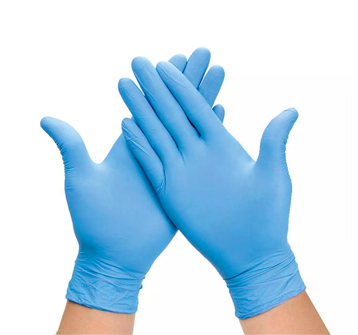 Перчатки нитриловые S (100шт) голубые
